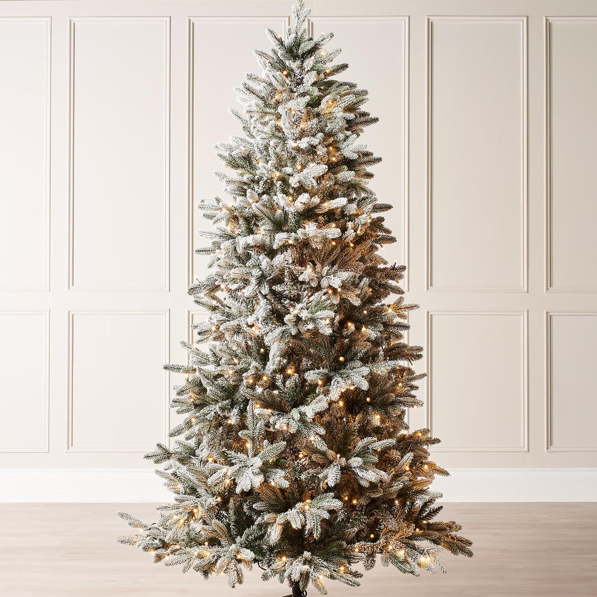 Pre-Lit Slim Snow Flocked Christmas Tree, 5 ft – We R Christmas