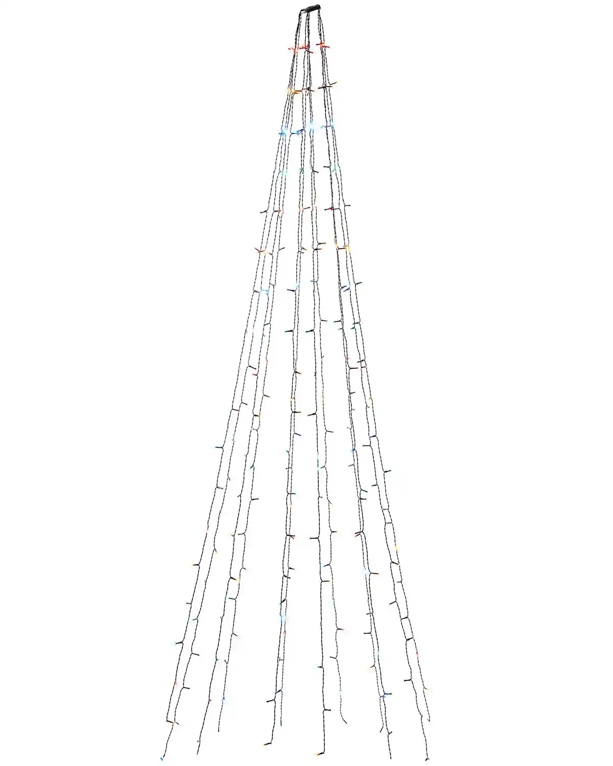 240 LED Christmas Tree Light String, Multi Colour, 2.5 m on a White background
