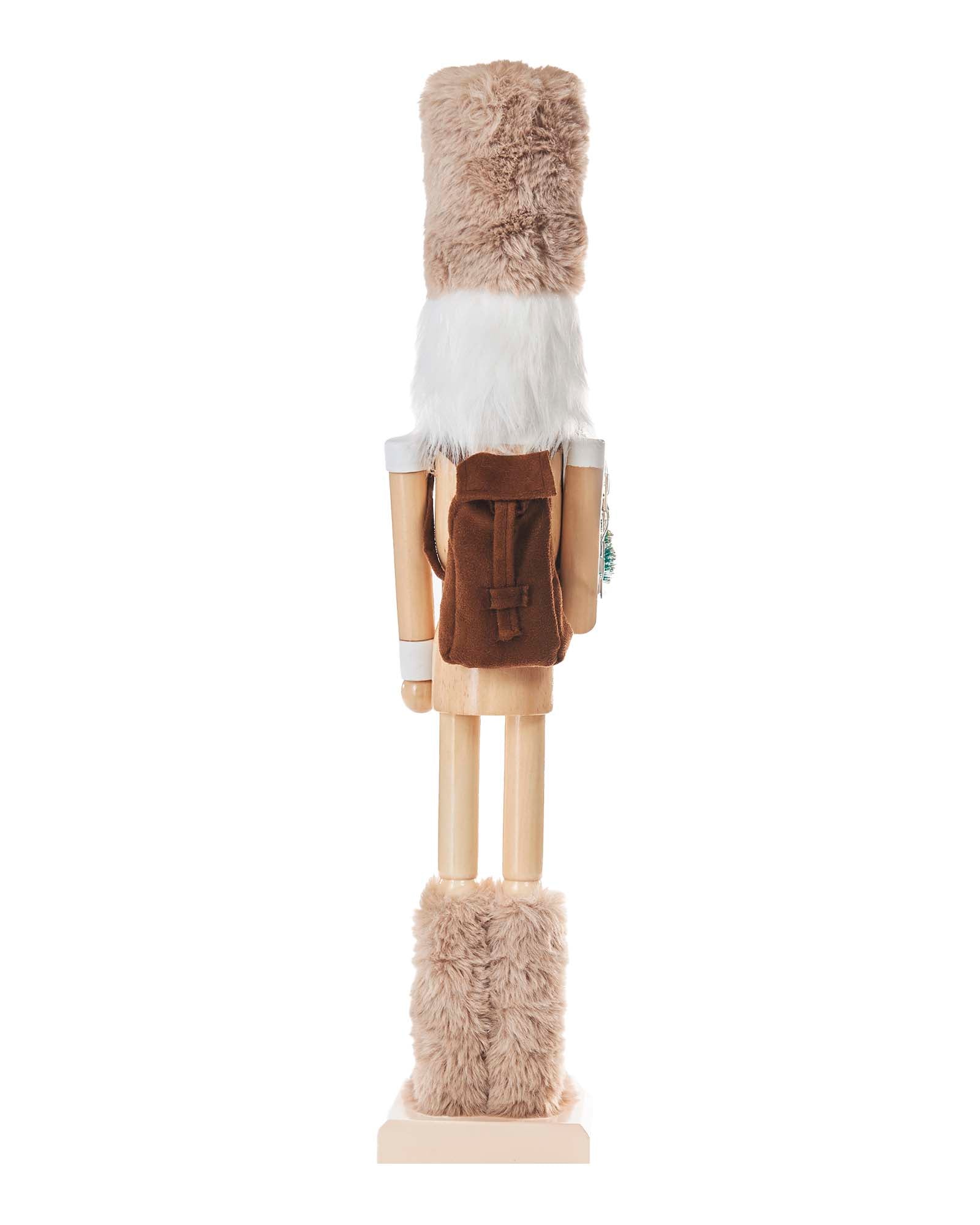 Pre-Lit Wooden Nutcracker, 50 cm