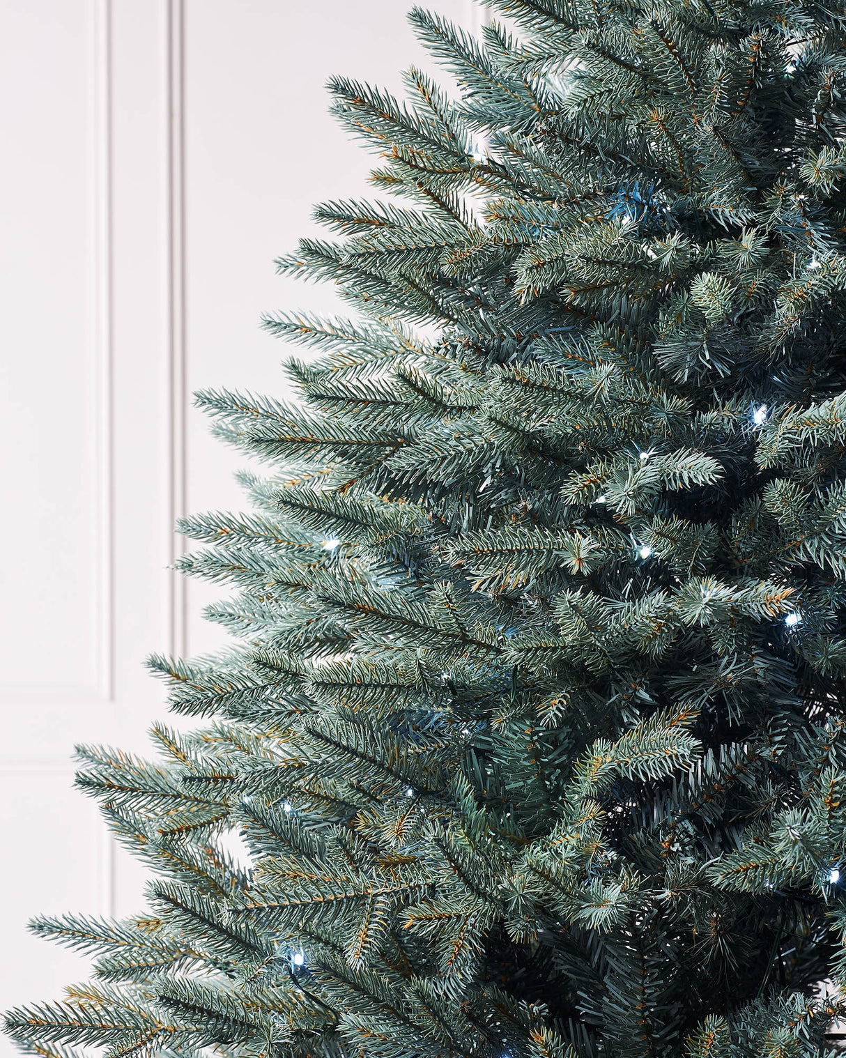 Pre-Lit Mixed Pine Blue Christmas Tree, Dual LED White, 7 ft