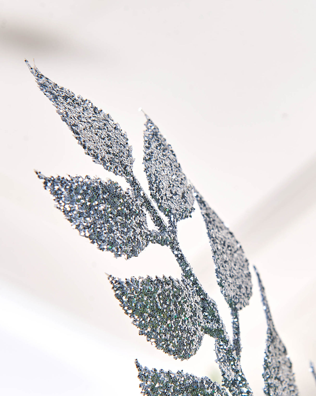 Silver Leaf Christmas Tree Spray, 73 cm