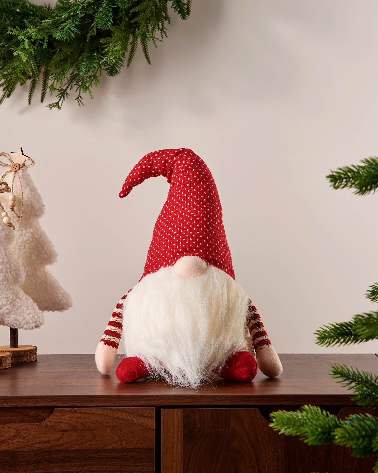 Pre-Lit Sitting Christmas Gonk, 50 cm