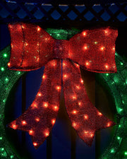 Pre-Lit 3D Wreath Silhouette, 85 cm