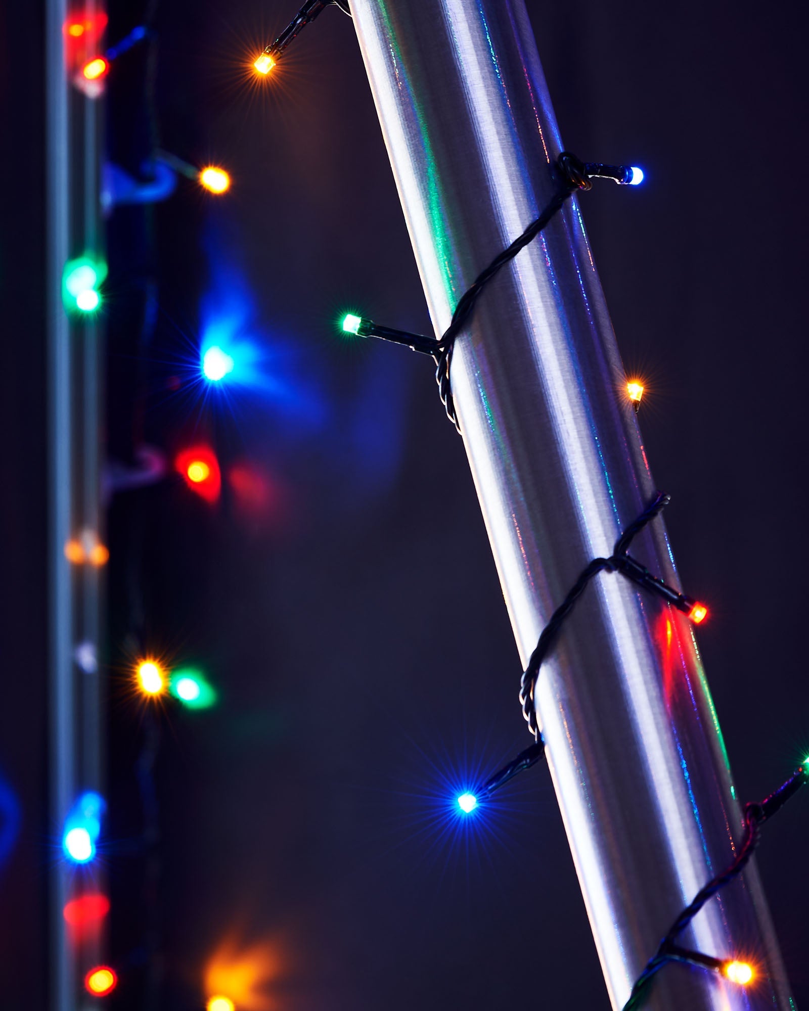 120 LED String Lights, Multi-Coloured, 9m