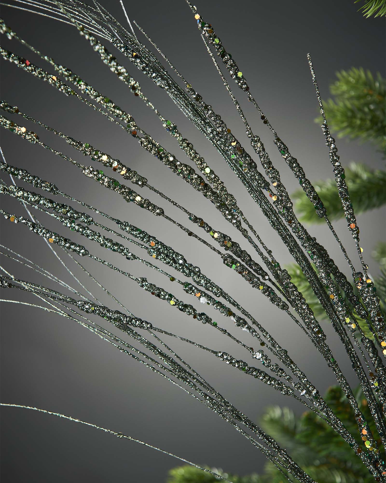 Glitter Wispy Spray, Sage Green, 100 cm