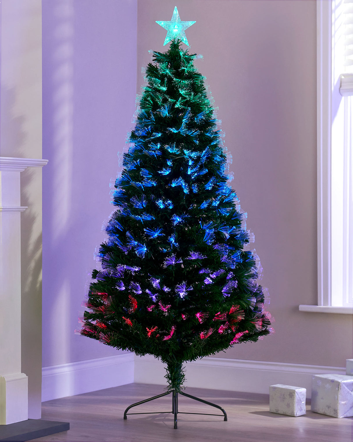 Pre-Lit Colour Changing Fibre Optic Christmas Tree