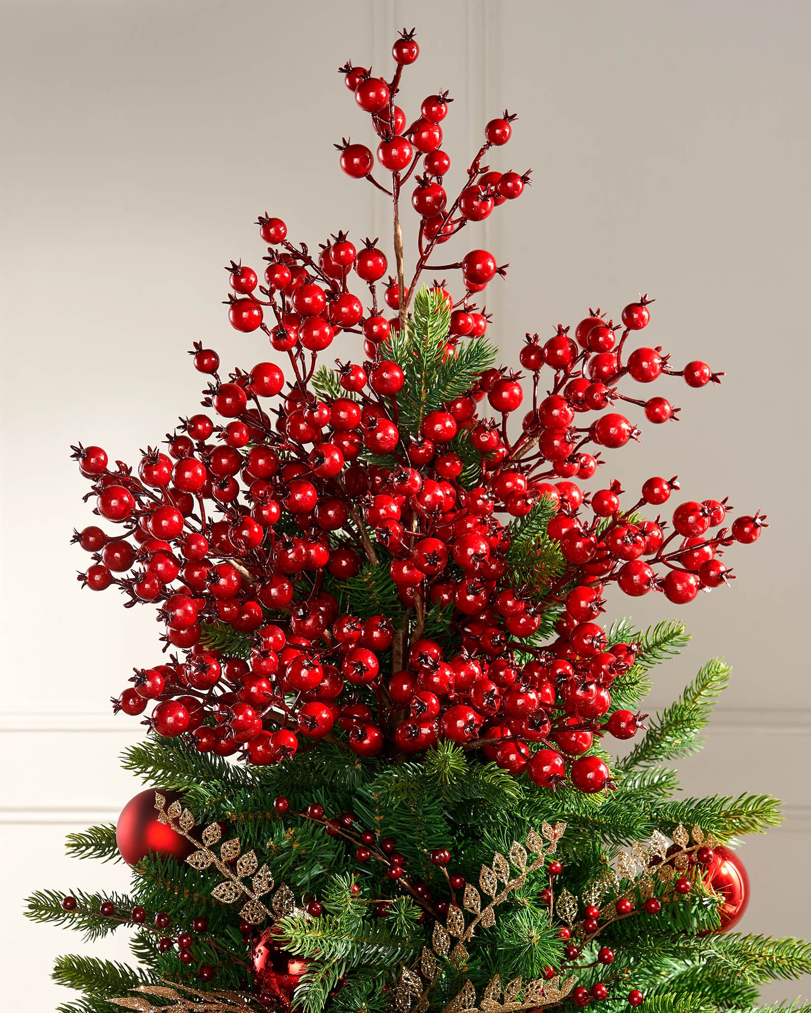 Red Berry Tree Topper, 90 cm