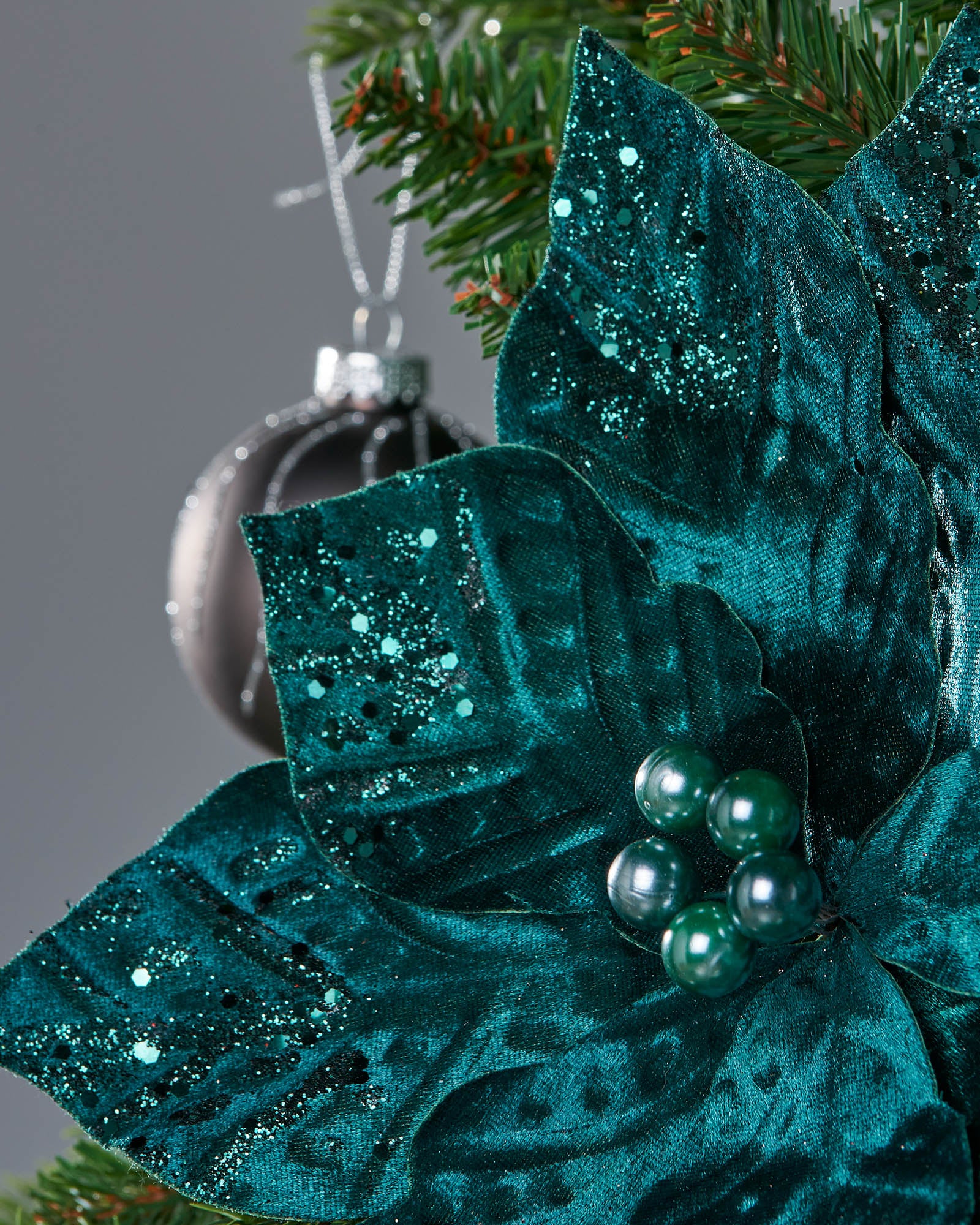 Emerald Artificial Poinsettia Flower, 30 cm