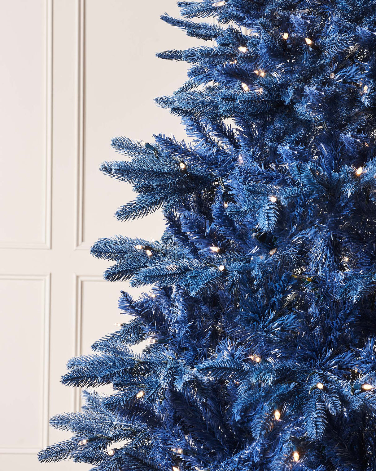 Pre-Lit Sapphire Blue Christmas Tree, 6 ft