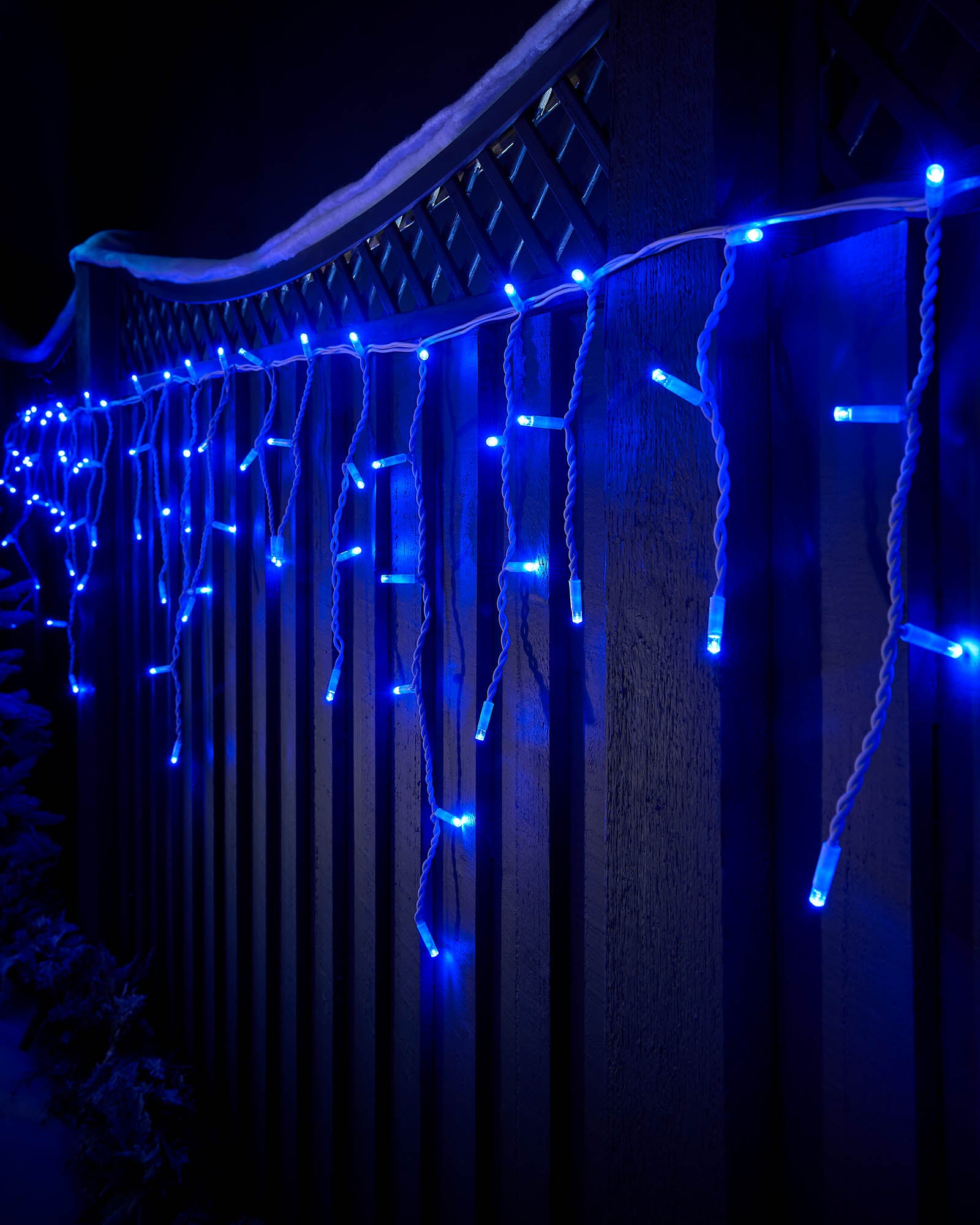 Pro Series Connectable Icicle Lights, Blue