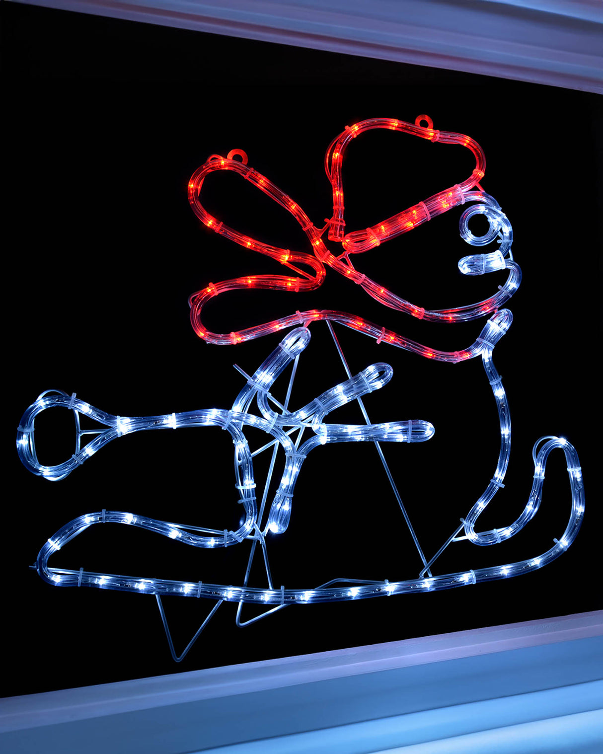LED Snowman Rope Light Window Silhouette, 50 cm