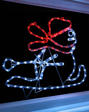 LED Snowman Rope Light Window Silhouette, 50 cm