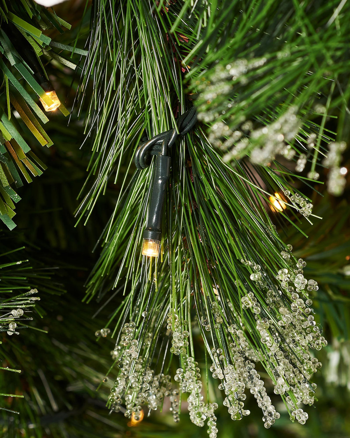 Pre-Lit Victorian Frosted Berries & Pinecones Christmas Tree, 7ft