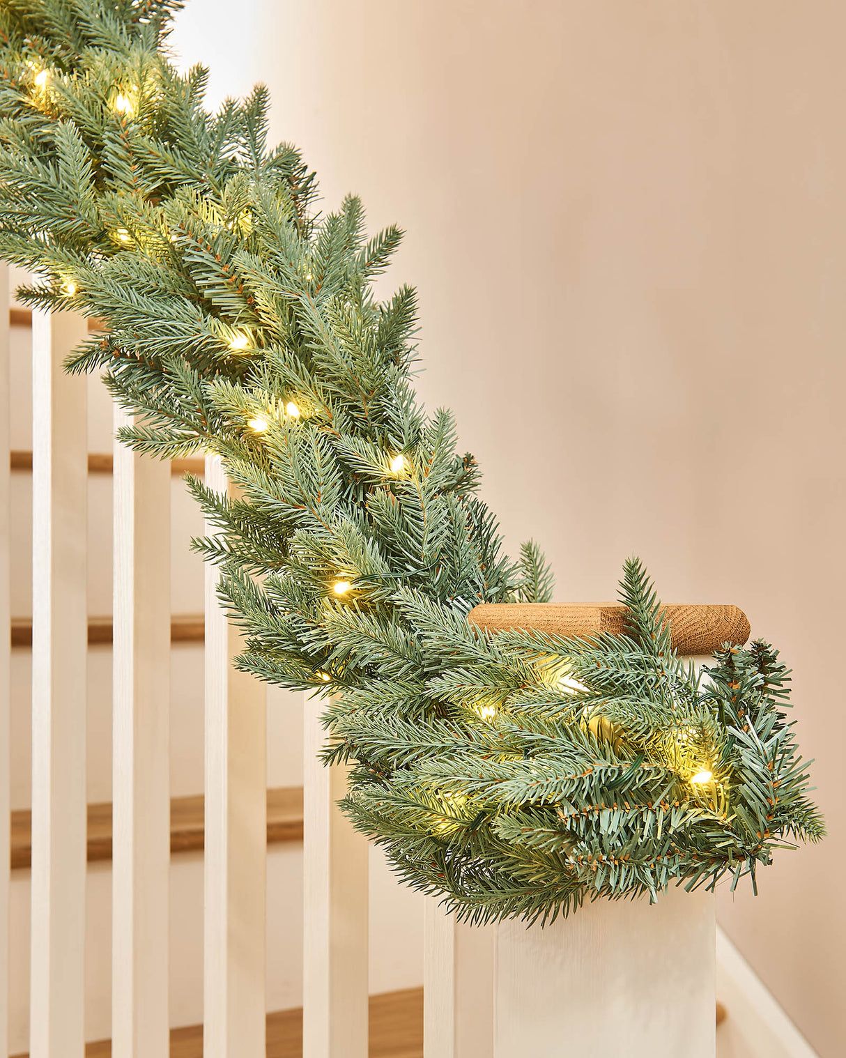 Pre-Lit Blue Mixed Pine Garland, 9 ft