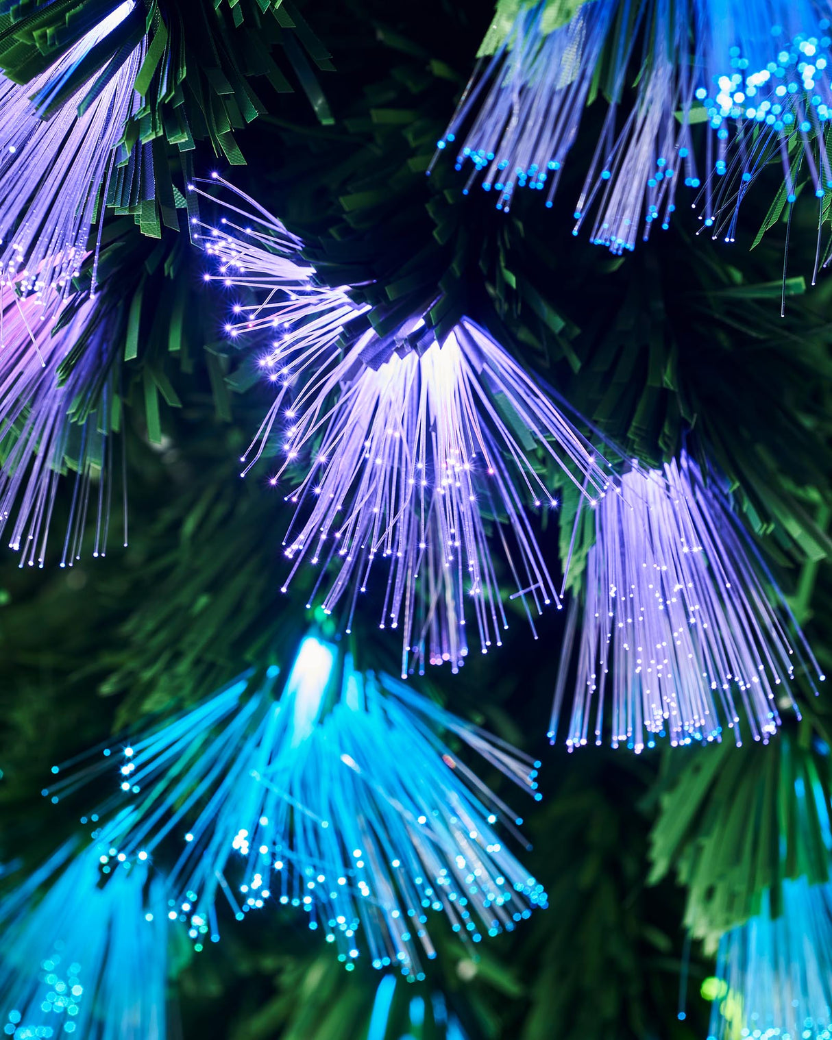 Pre-Lit Colour Changing Fibre Optic Christmas Tree, 6 ft