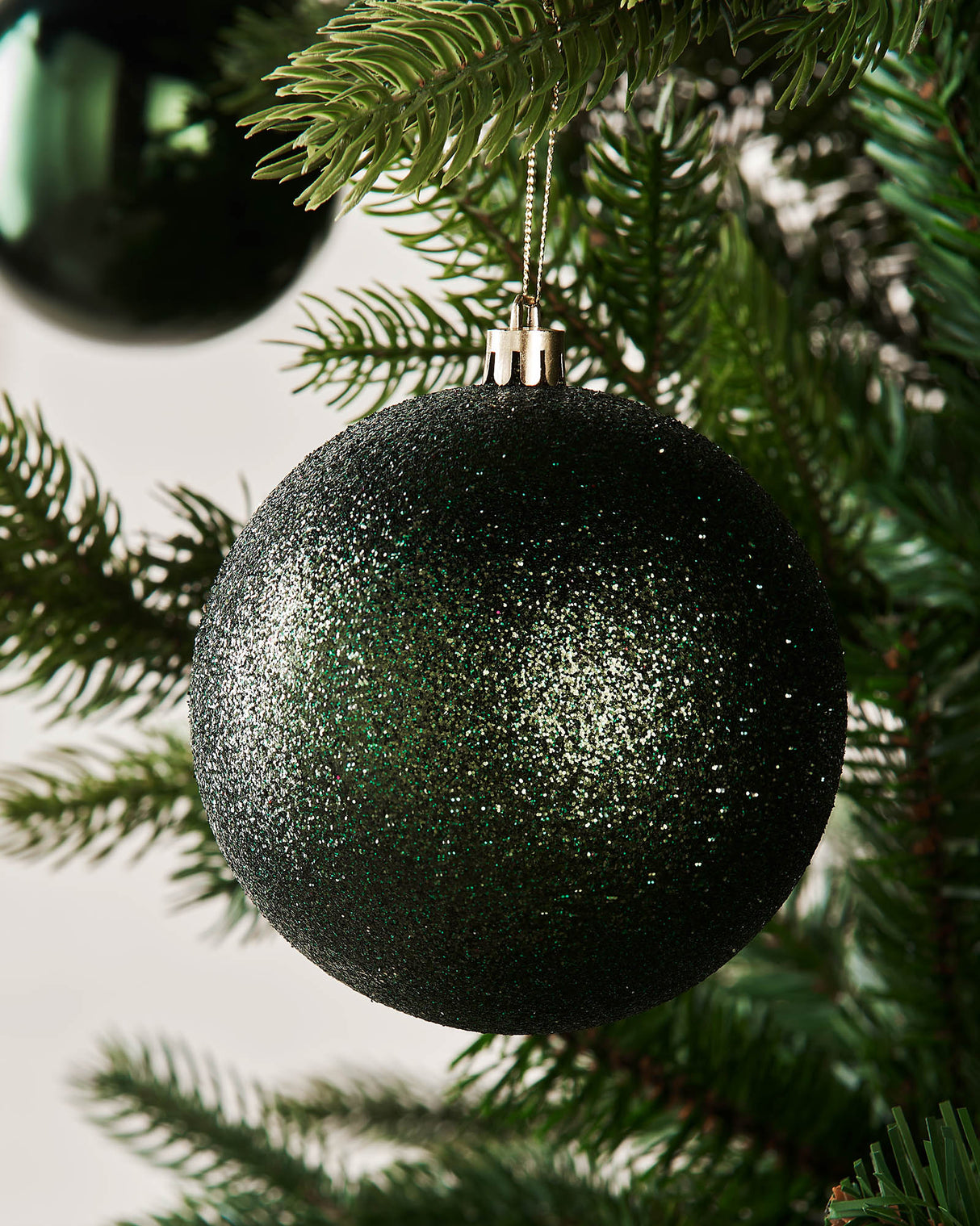 Sage Green Shatterproof Baubles, 9 Pack, 10 cm