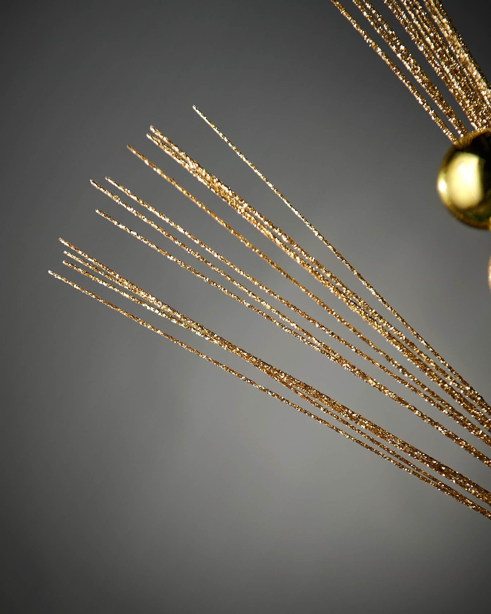 Glitter Bauble Spray, Gold, 72 cm