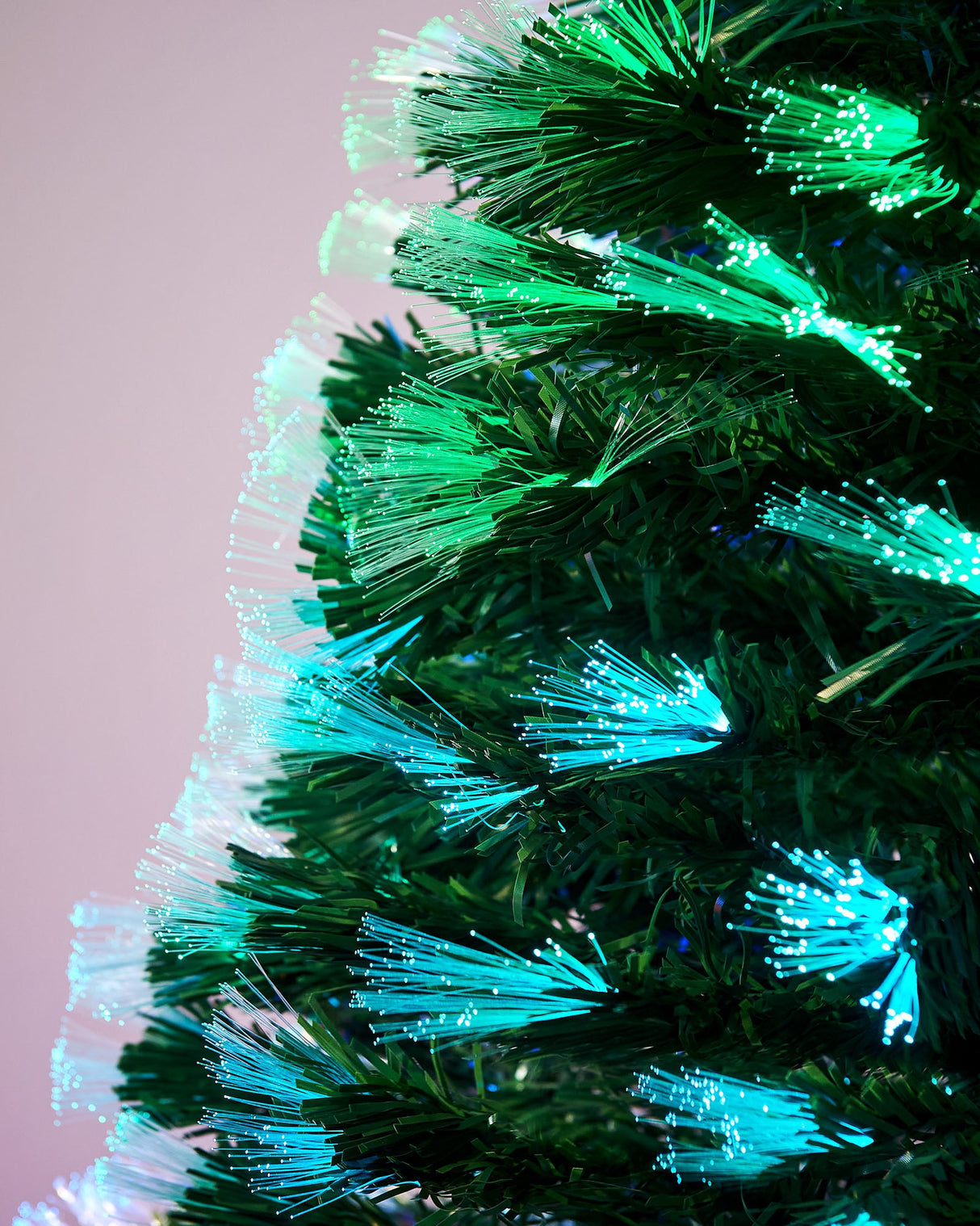 Pre-Lit Colour Changing Fibre Optic Christmas Tree, 6 ft