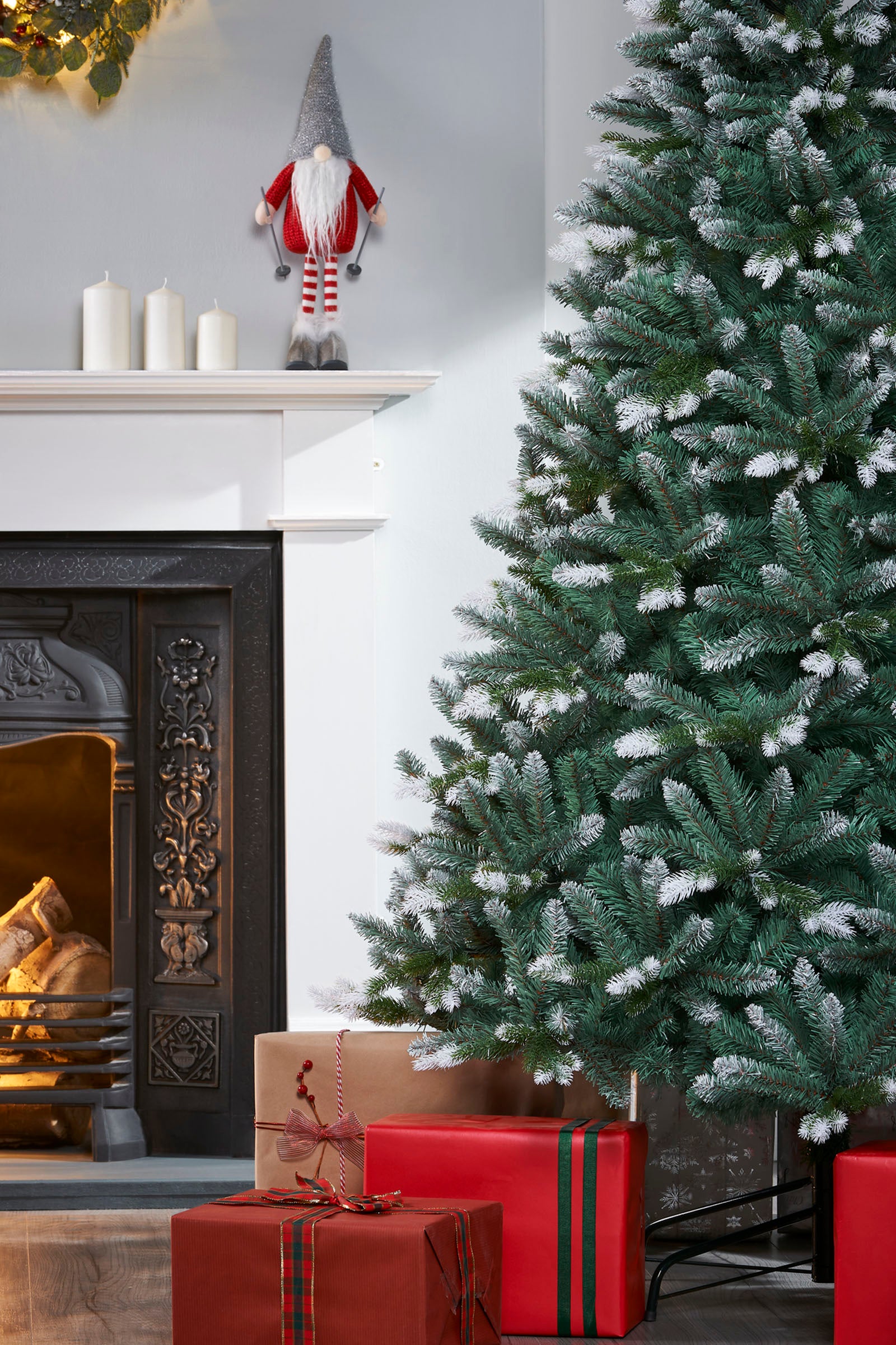 Evergreen Snow Flocked Tip Christmas Tree