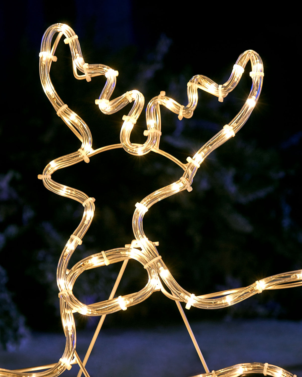 2D Reindeer LED Rope Light Silhouette, 60 cm