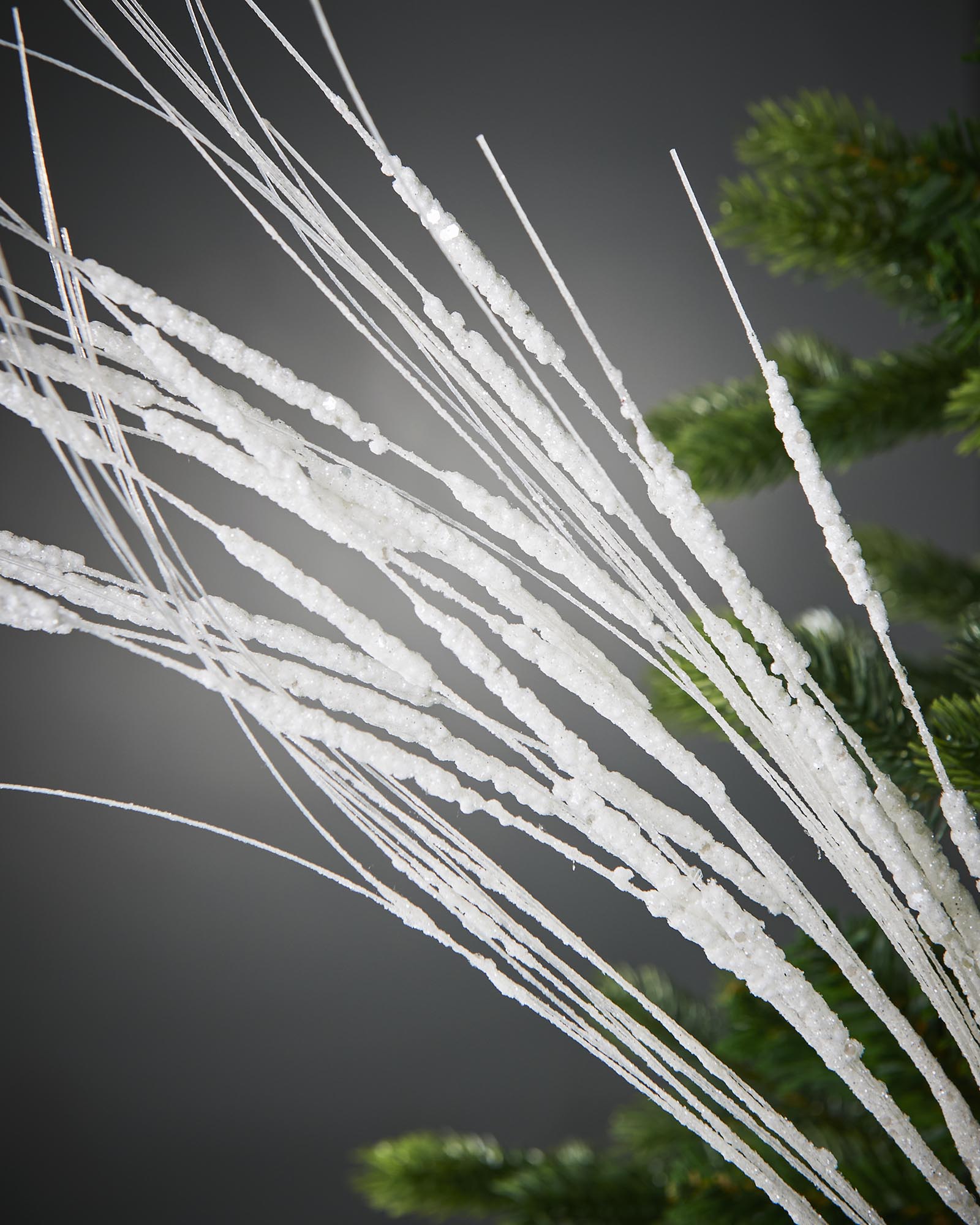 White Glitter Wispy Tree Spray, 100 cm