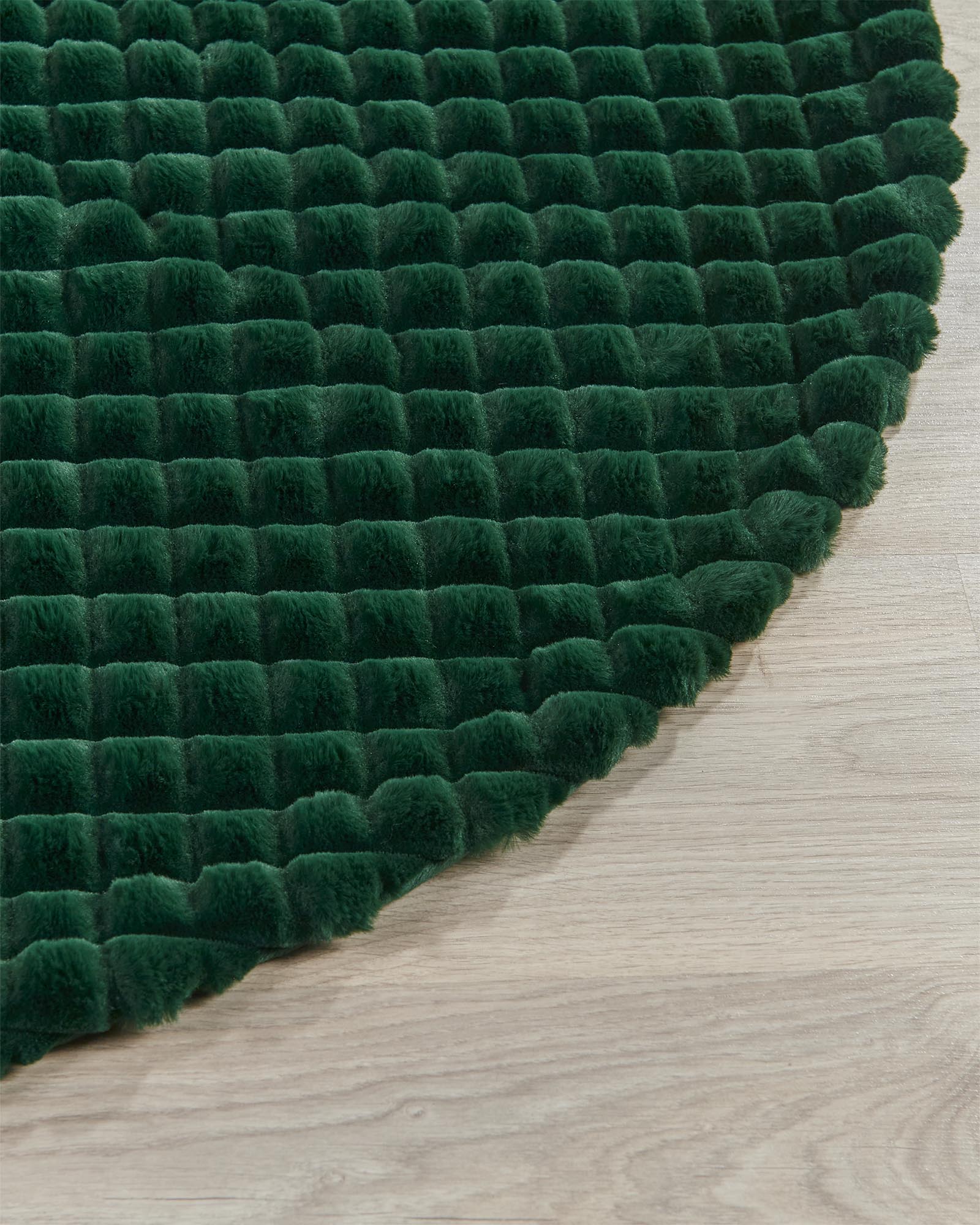 Faux Fur Diamond Tree Skirt, Sage Green, 122 cm