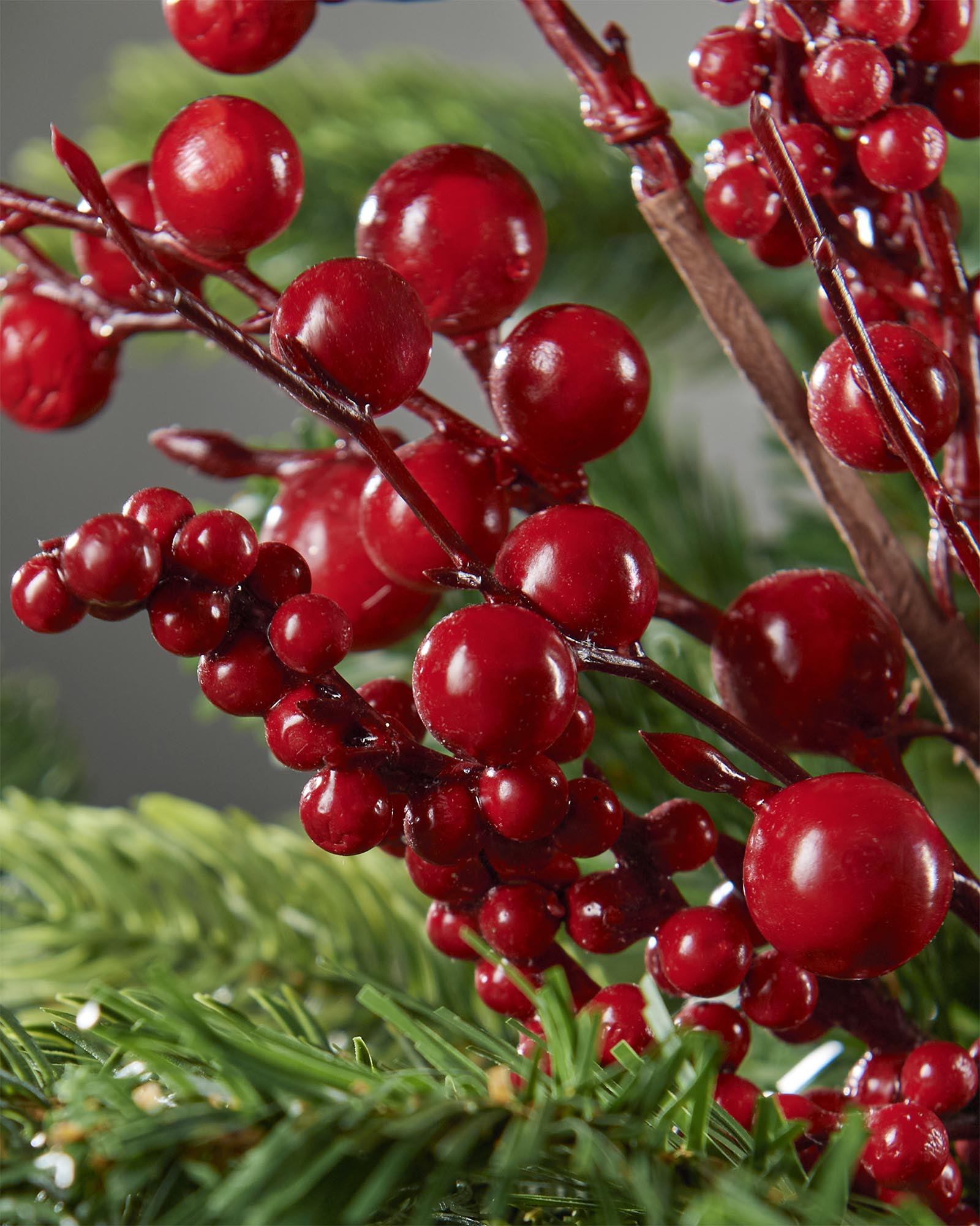 Mixed Berries Spray, Red, 40 cm