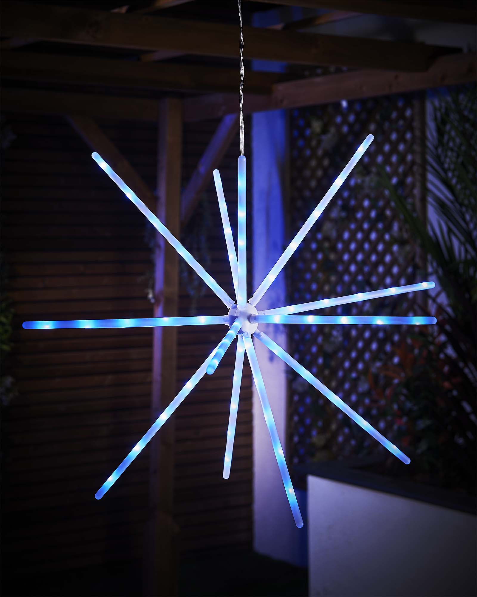 RGB Hanging Starburst Light, Multi-Function LEDs, 56 cm