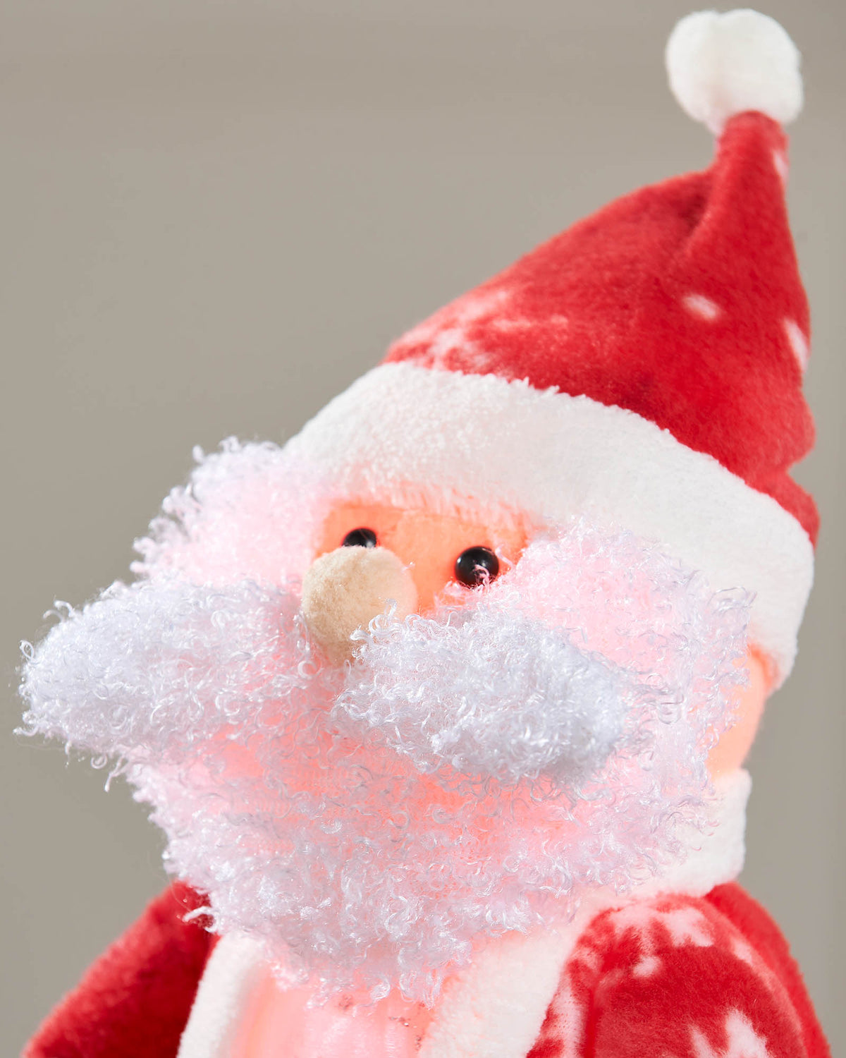 Musical Colour Changing Santa Figurine, 34 cm