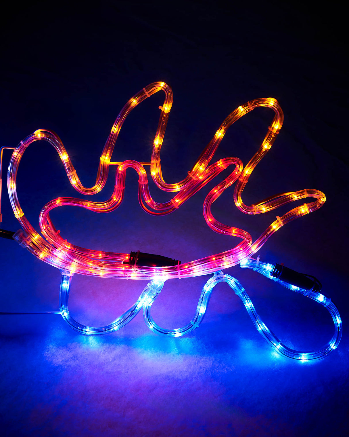 Snowman with Fire Rope Light