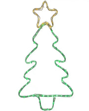 48 cm pre-lit Christmas tree rope light on a white background