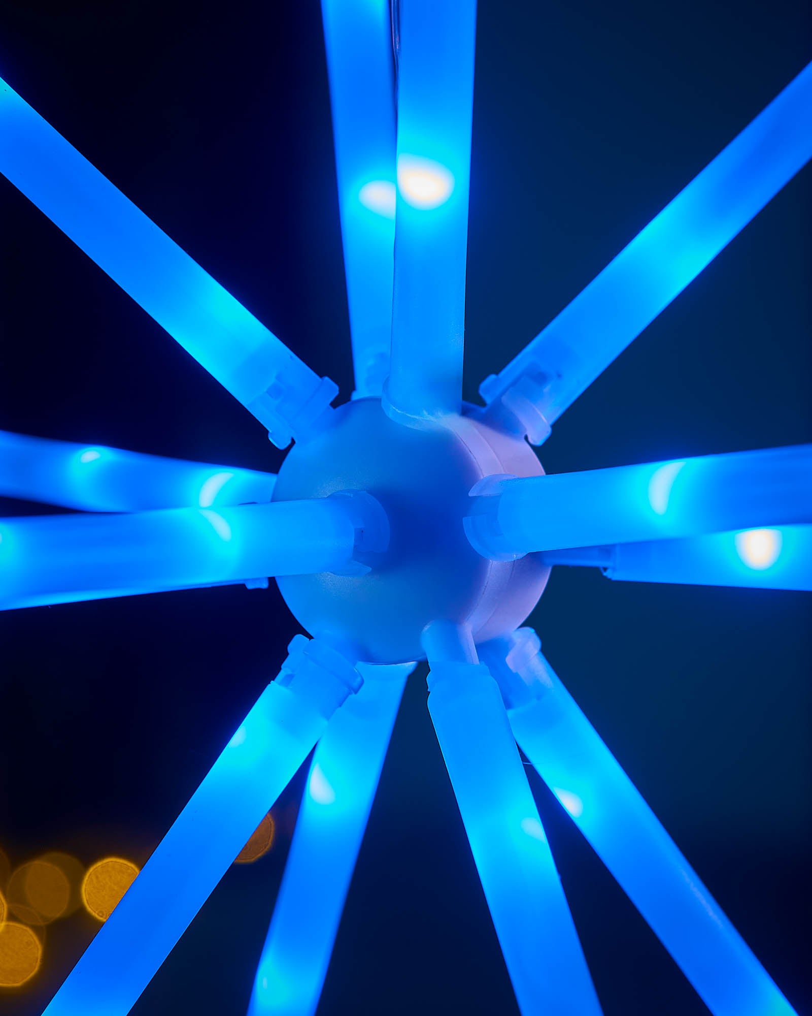 RGB LED Hanging Starburst Decoration, 56 cm