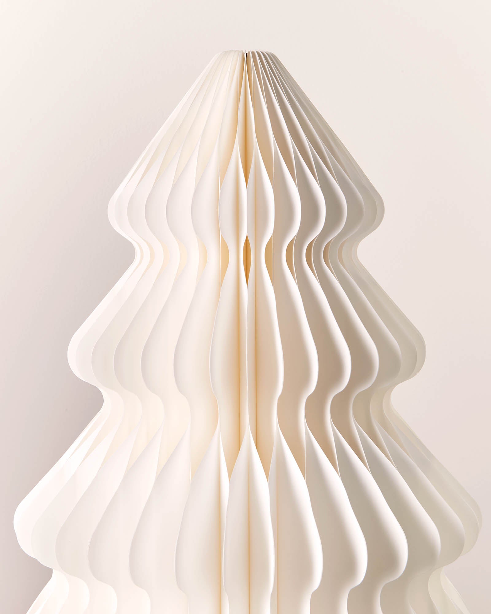 Off-White Paper Honeycomb Christmas Tree, 2 ft