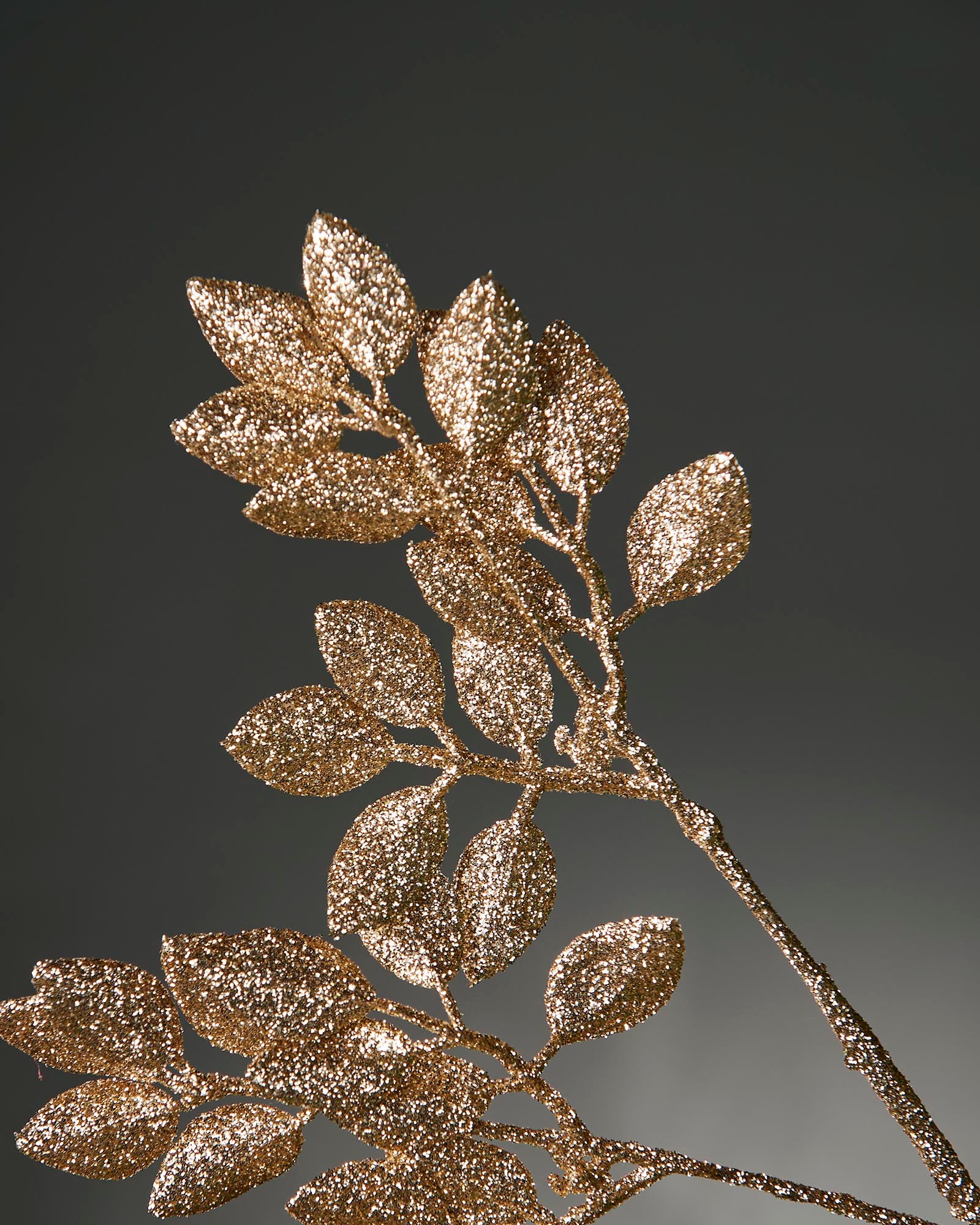 Gold Leaf Christmas Tree Spray, 80 cm