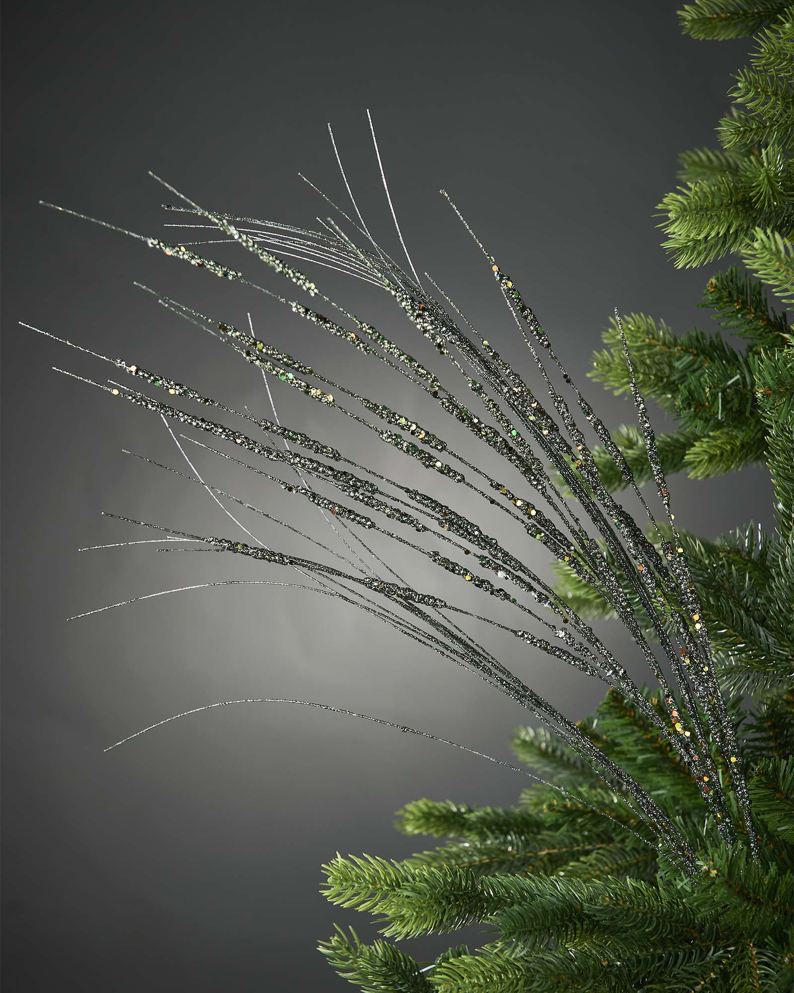 Glitter Wispy Spray, Sage Green, 100 cm