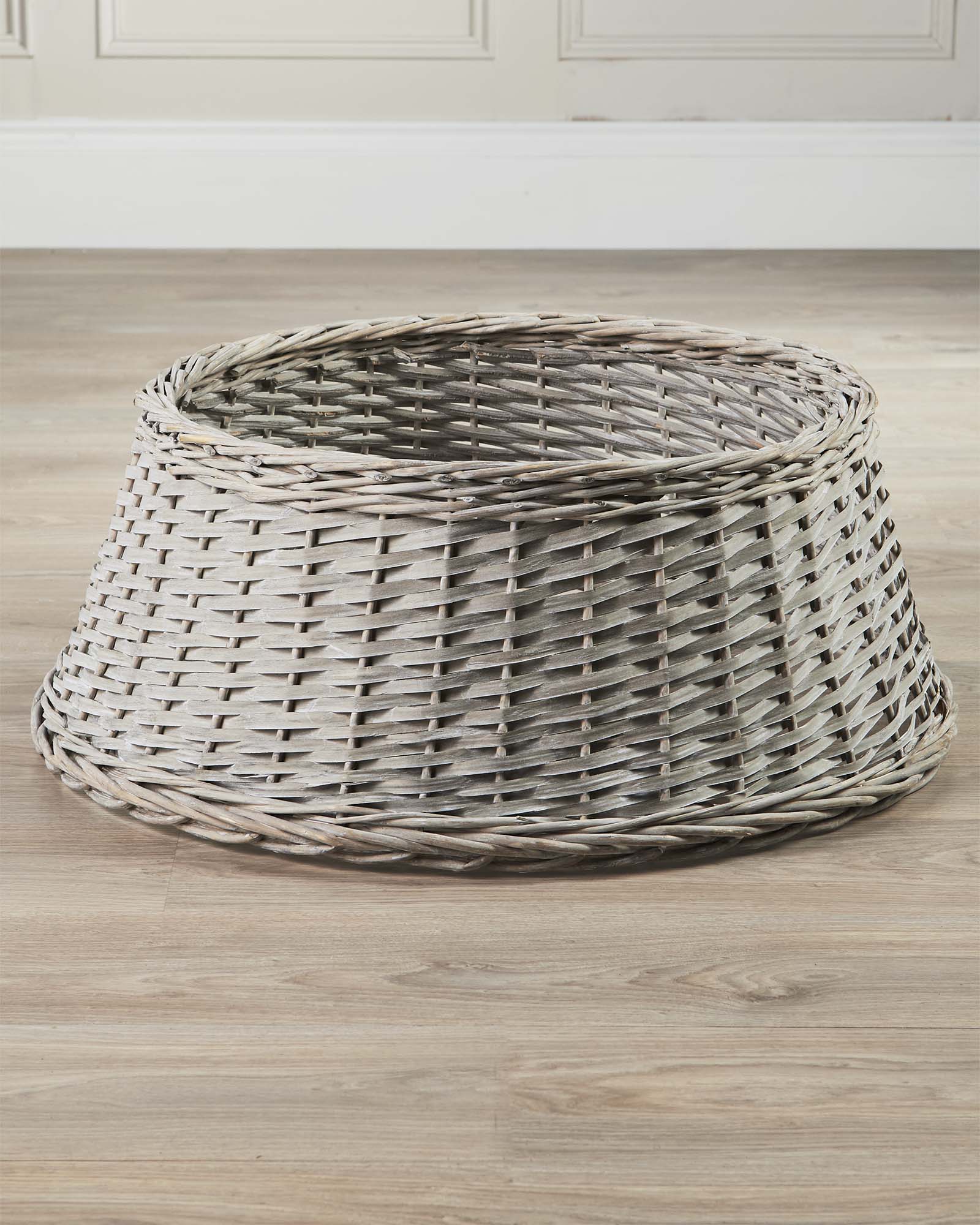Wicker Tree Collar, Grey, 70 cm