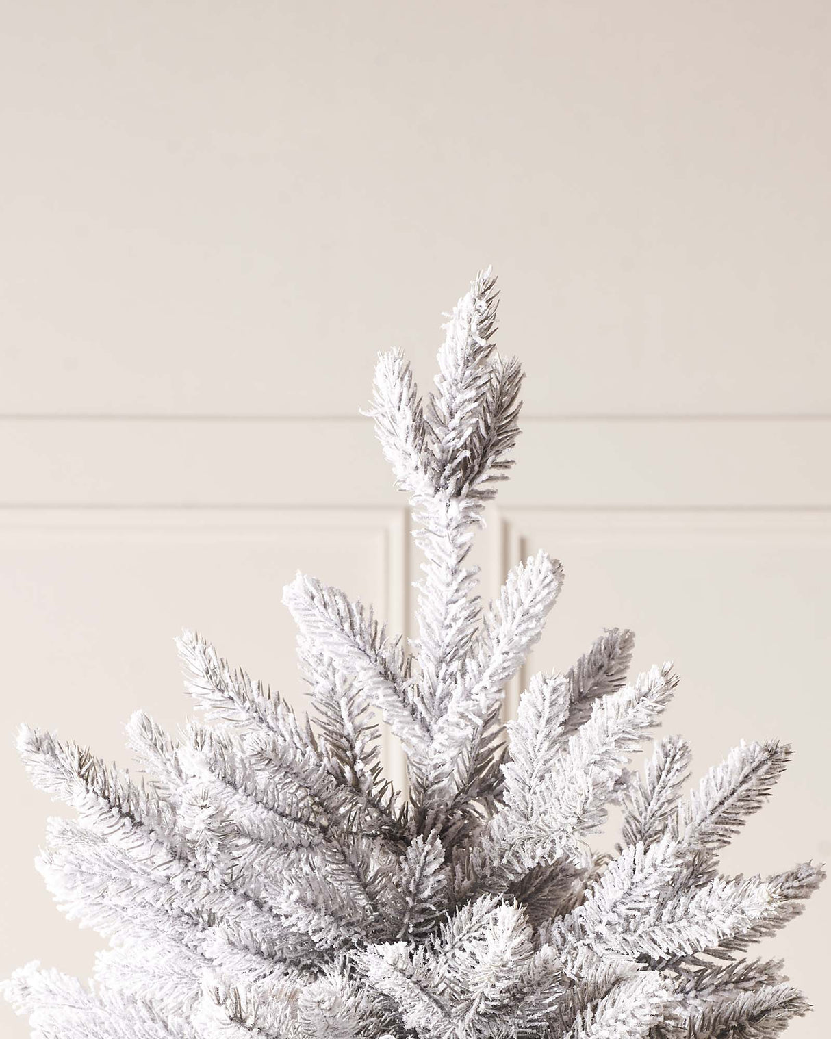 Snow Flocked Grey Fir Christmas Tree, 6 ft