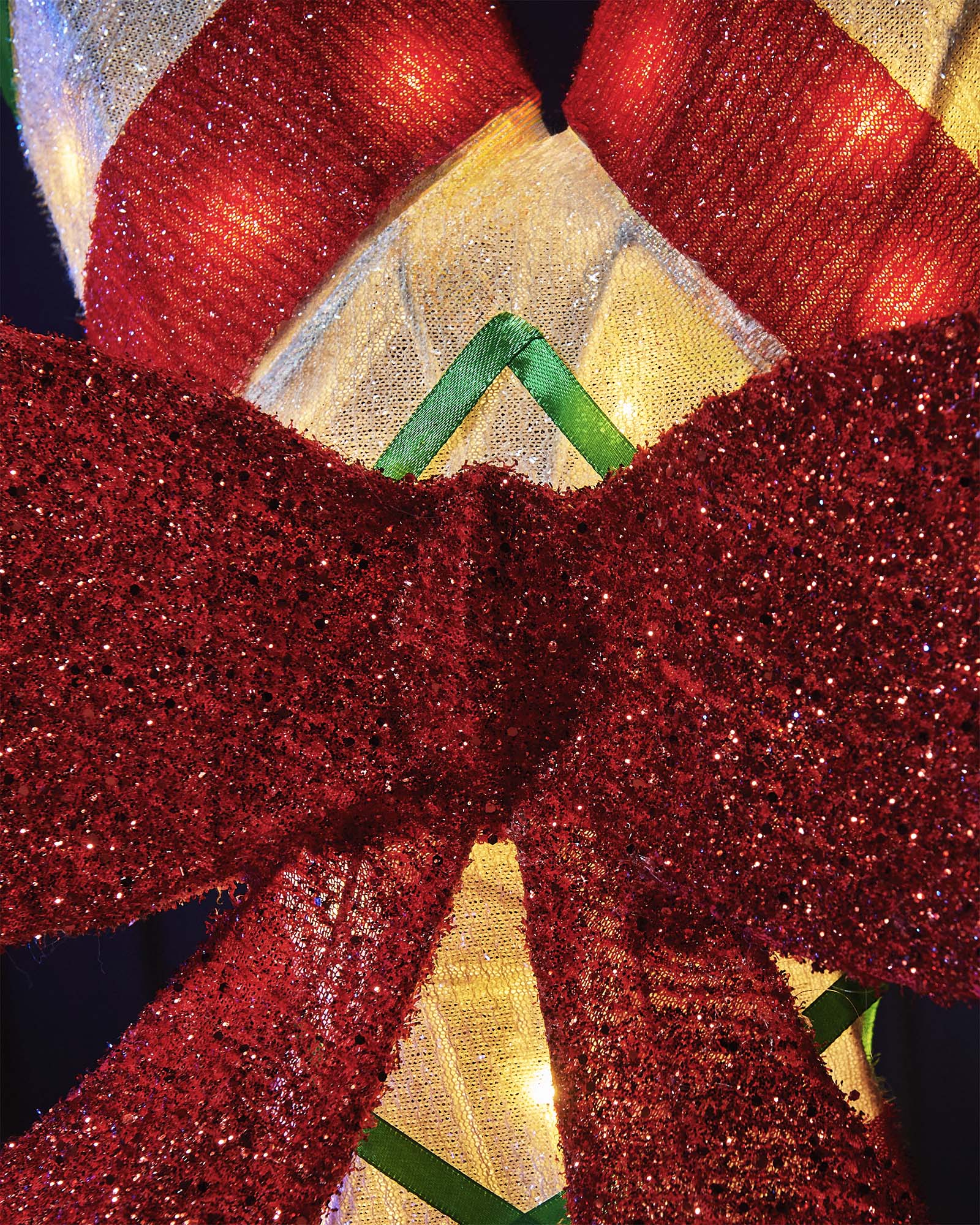 3D Christmas Candycane Silhouette
