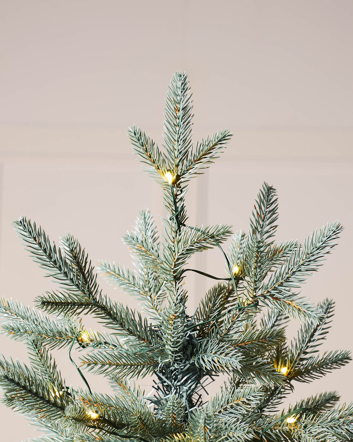 Pre-Lit Mixed Pine Blue Christmas Tree, Dual LED Warm White, 6ft