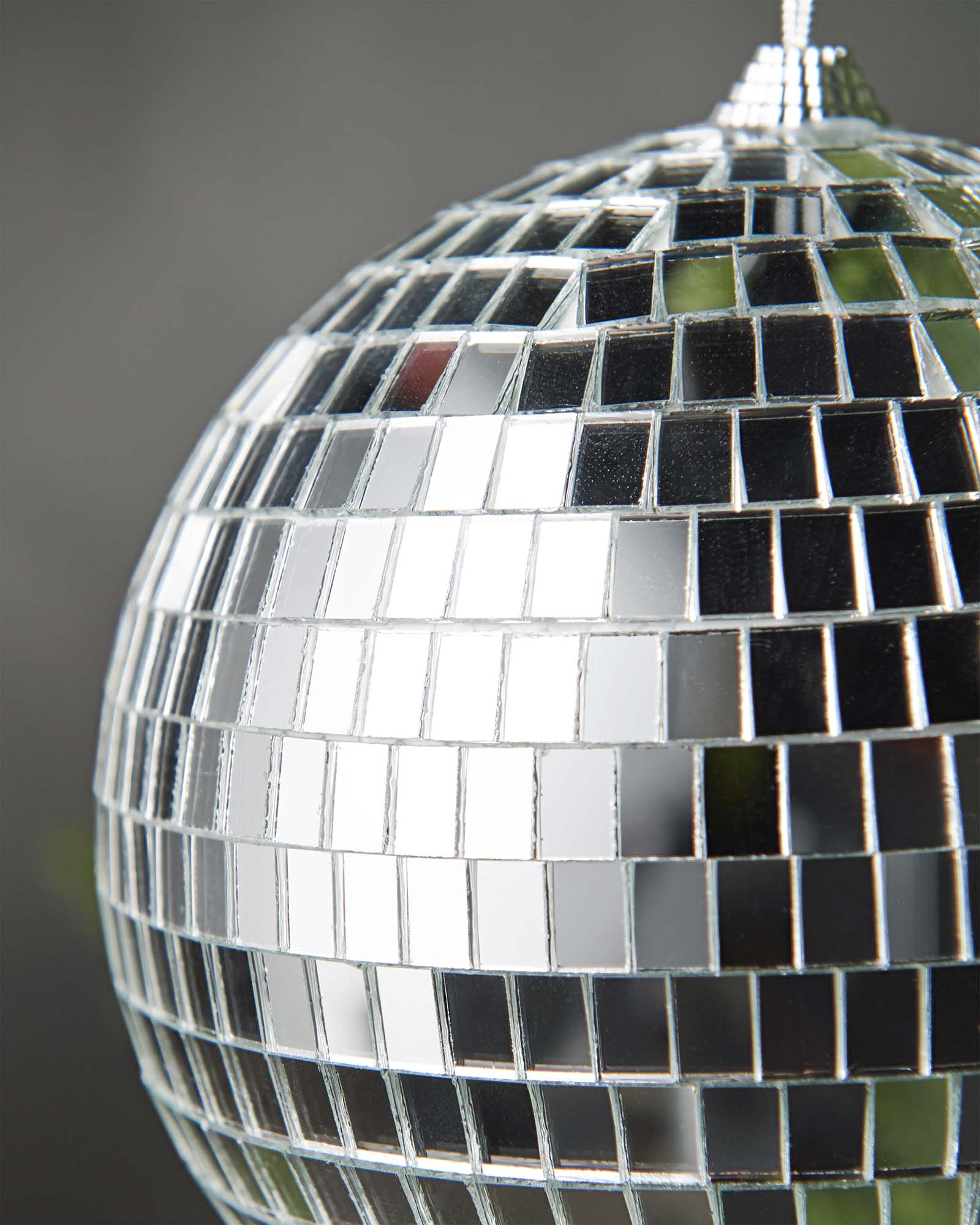Oversized Disco Ball Bauble, Silver, 15 cm