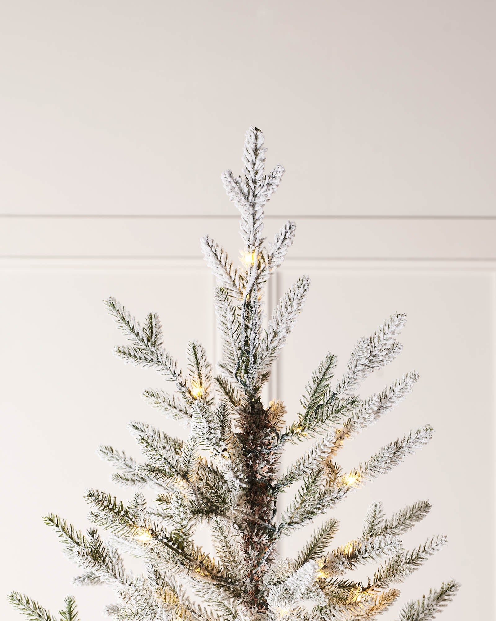Pre-Lit Snow Flocked Douglas Fir Christmas Tree