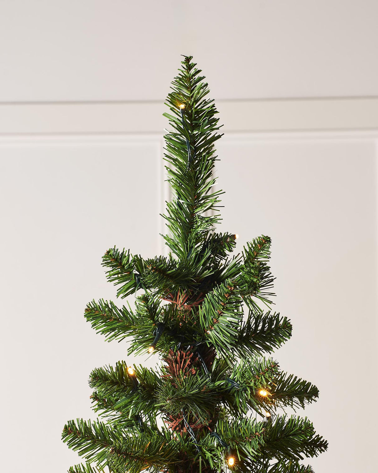 Pre-Lit Green Pencil Christmas Tree, 6.5 ft