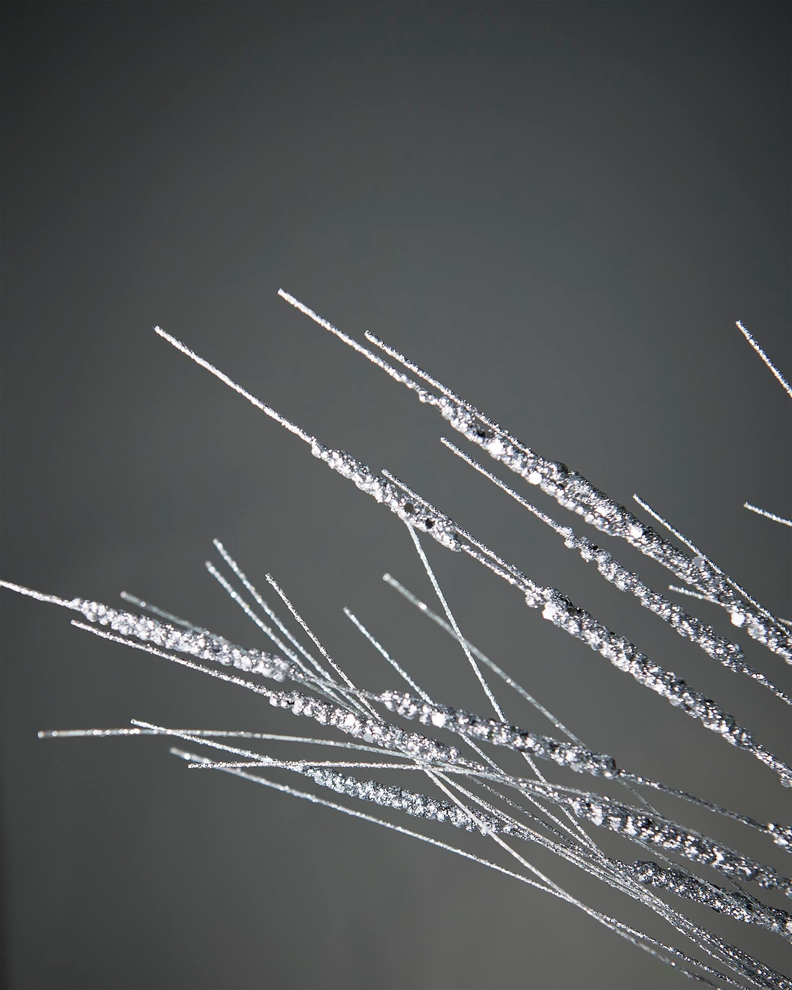 Glitter Wispy Spray, Silver, 100 cm