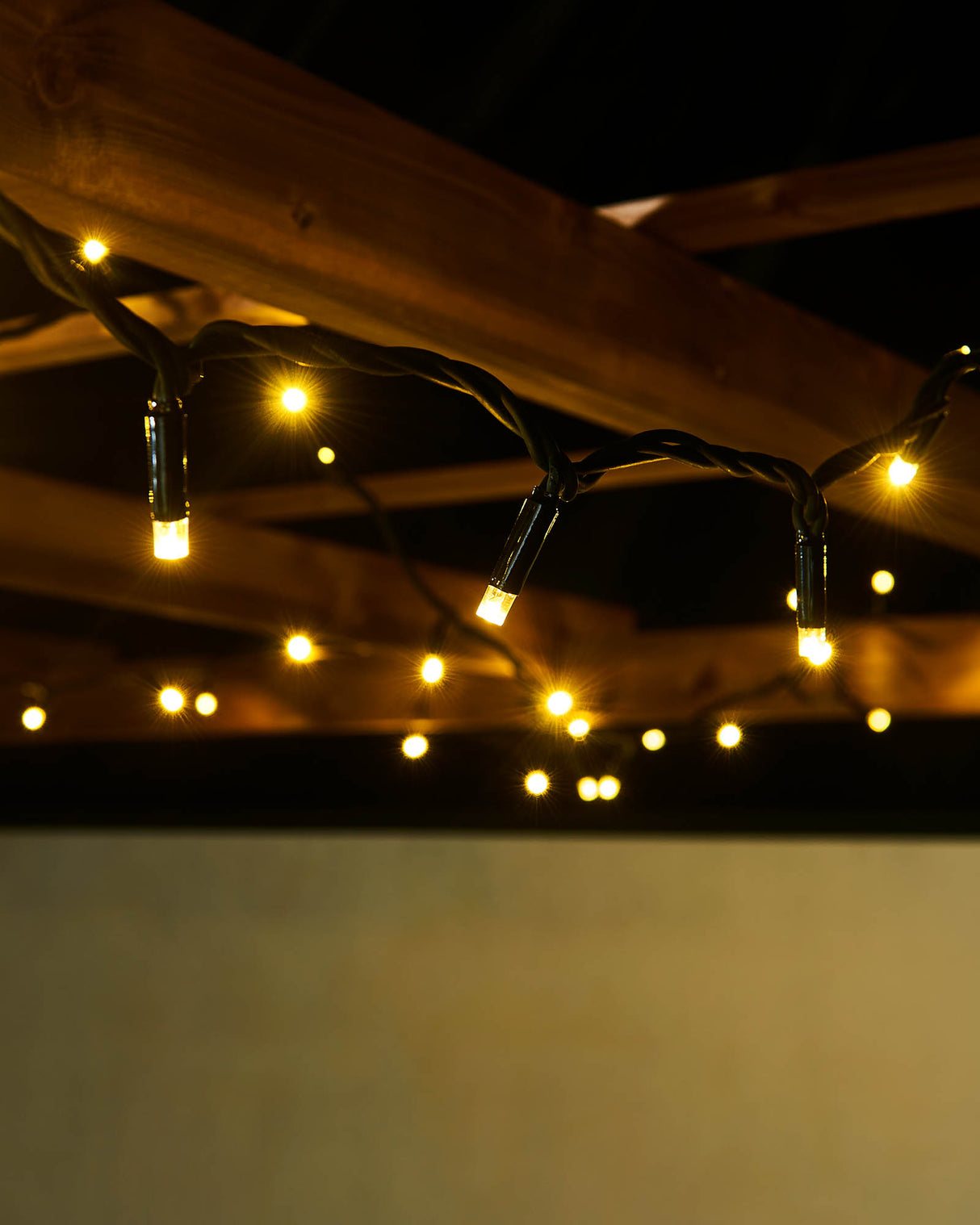 LINK PRO LED String Lights, Black Cable, Gold