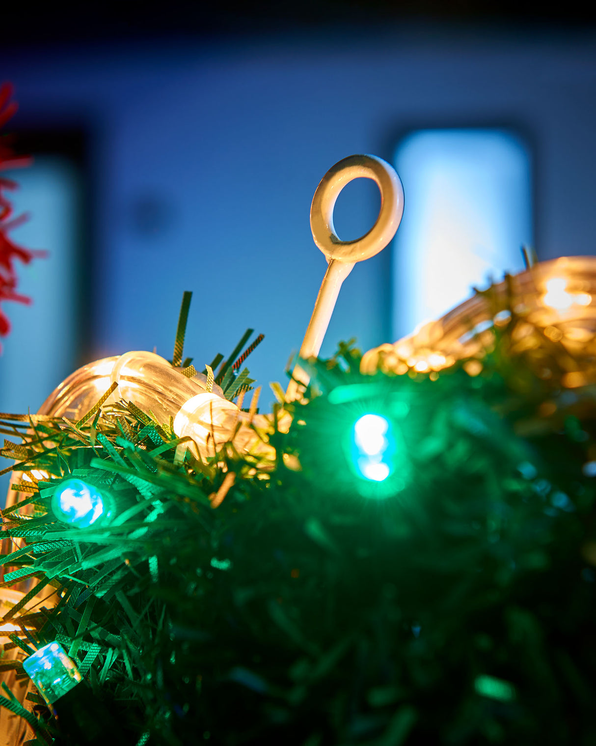 Tinsel Santa LED Rope Light Silhouette, 92 cm