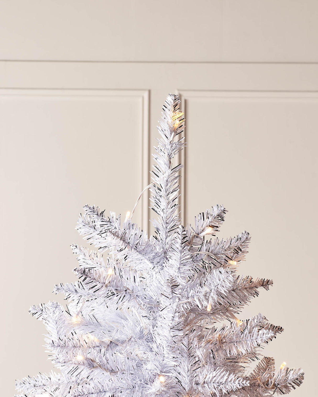 Pre-Lit Shimmering Christmas Tree, 7 ft