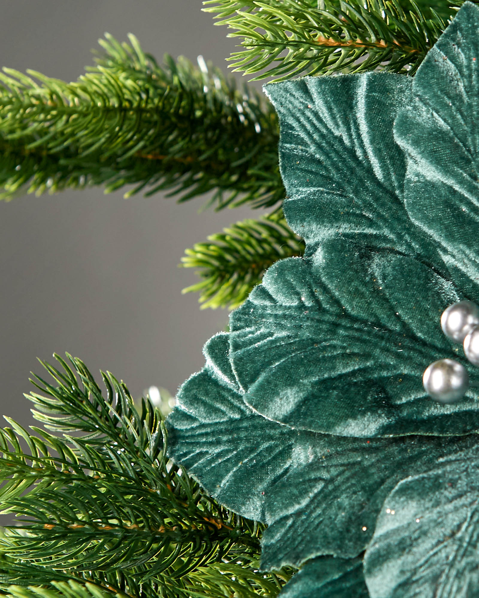 Sage Green Artificial Poinsettia Flower, 26 cm