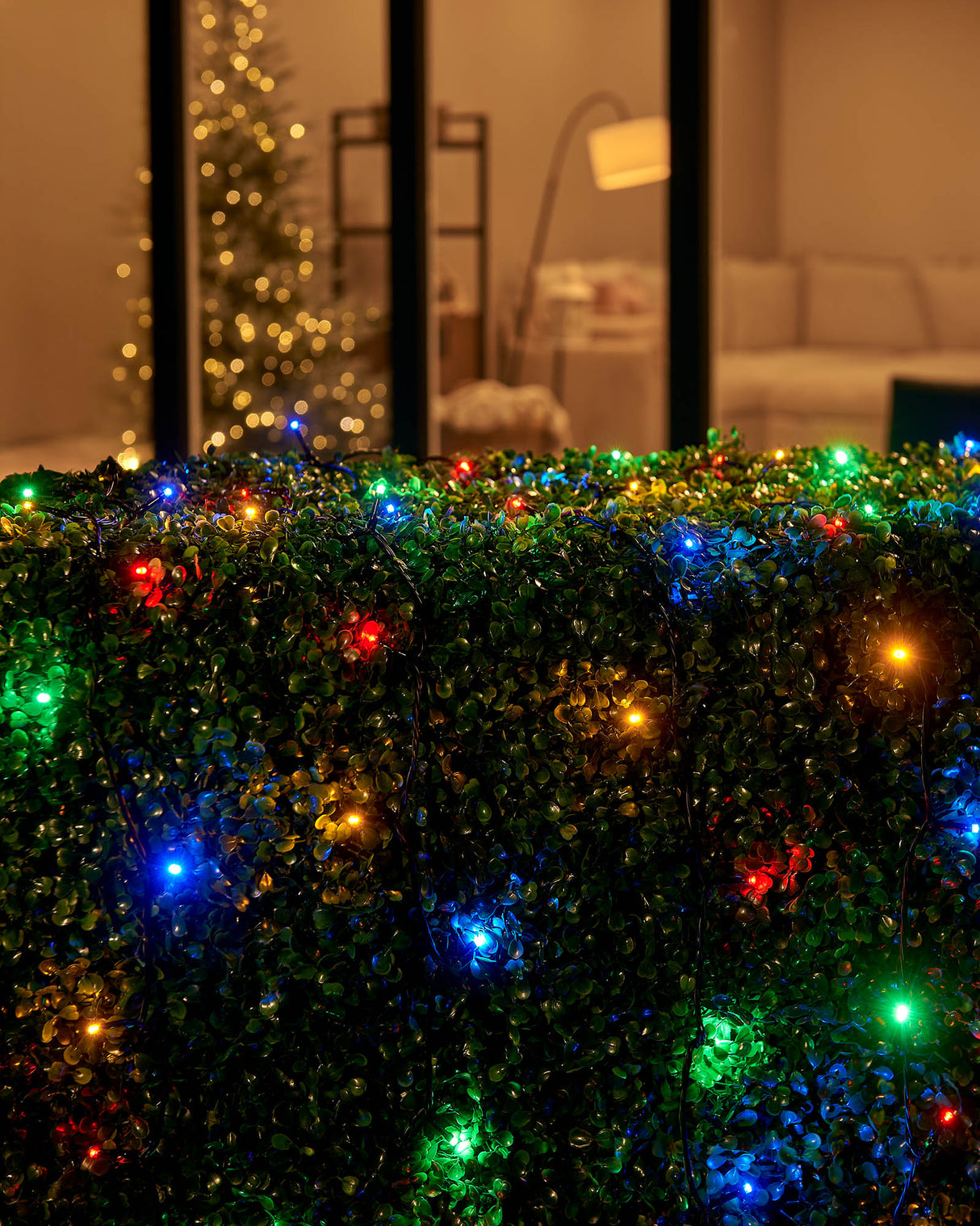 LINK UP LED String Lights, Black Cable, Multi Colour