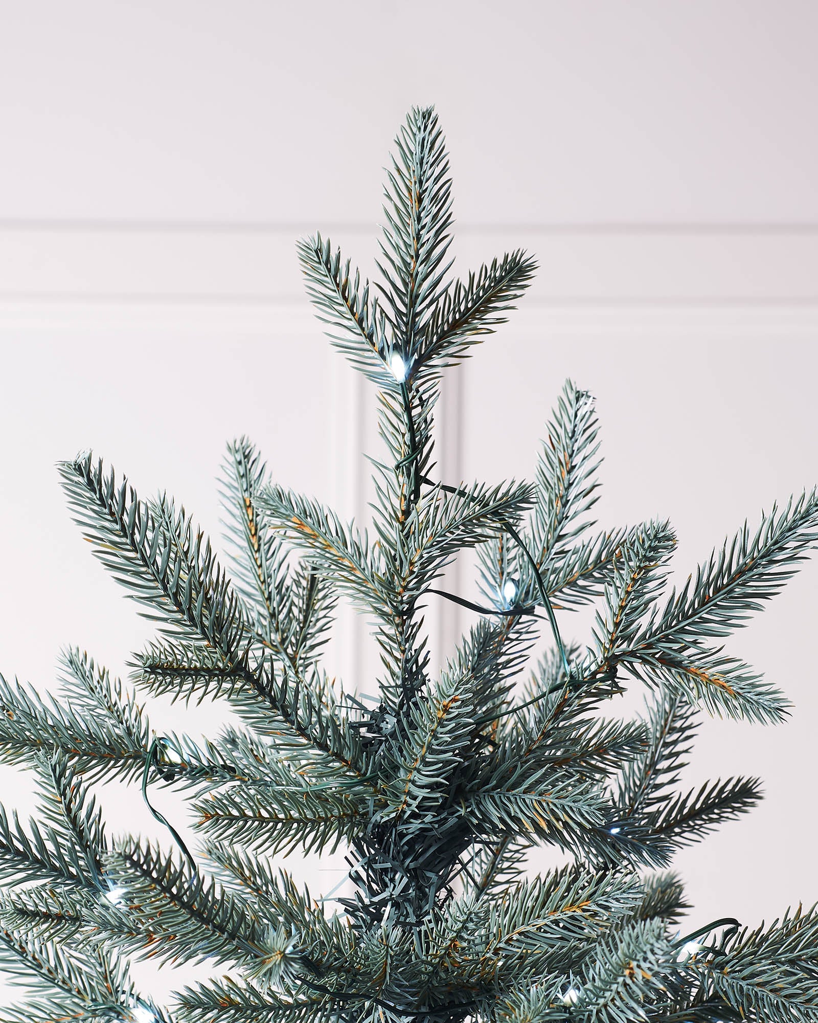 Pre-Lit Mixed Pine Blue Christmas Tree, Dual LED White, 7 ft