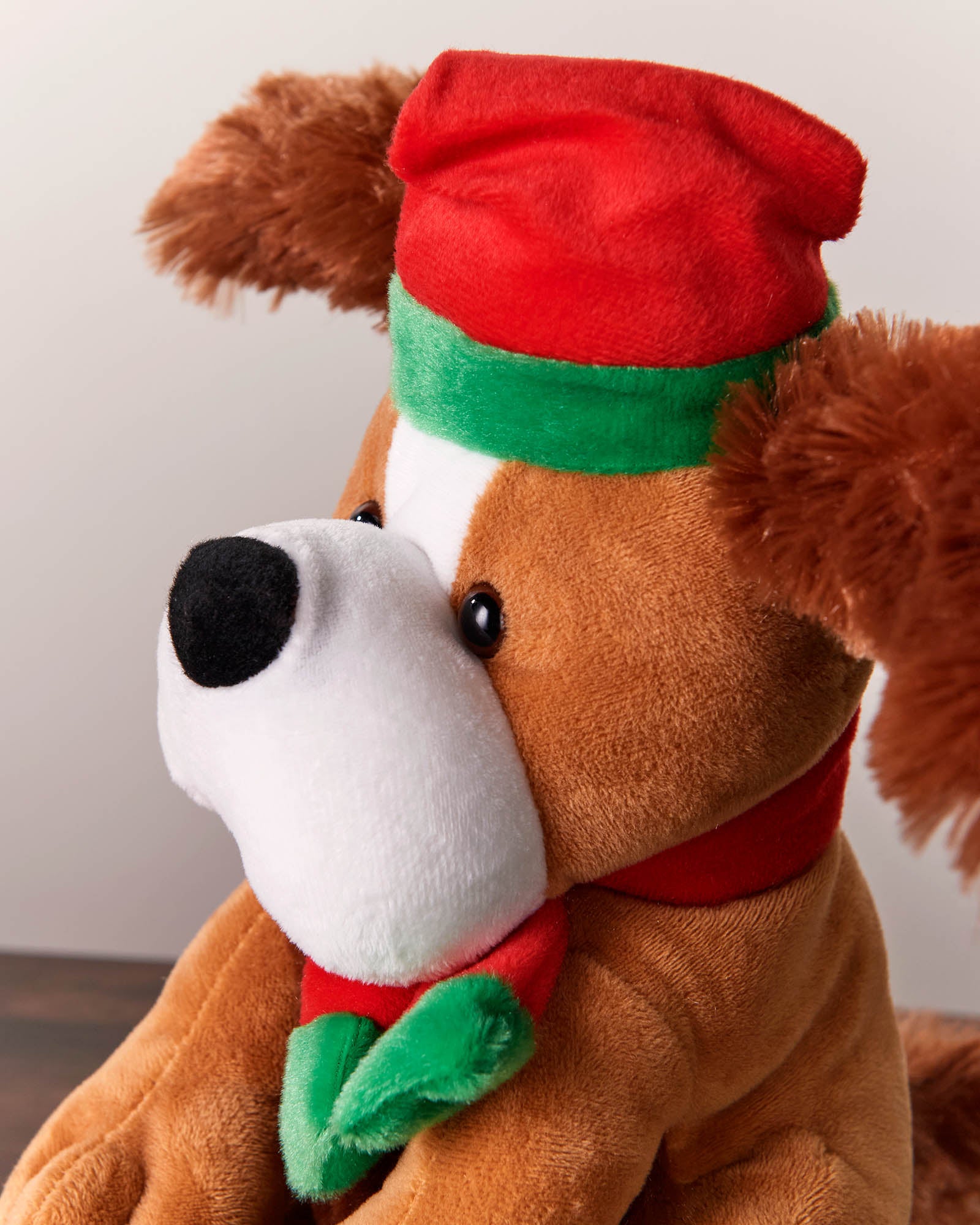 30 cm Standing and Singing Dog with Flapping Ears Christmas Decoration